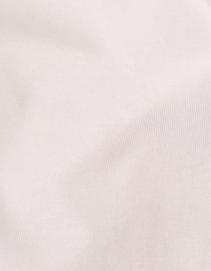 Beige T-shirt biokatoen zwarte tekst meisjes-7 Beige T-shirt biokatoen zwarte tekst meisjes-7