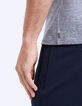 Graues, fein gestreiftes Herren-Mouliné-T-Shirt-6