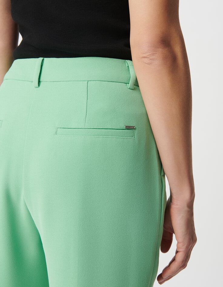 Gr&uuml;ne Anzughose aus recyceltem Polyester f&uuml;r Damen-5