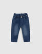 Blaue Jeans mit Halstuchg&uuml;rtel f&uuml;r Babym&auml;dchen-3
