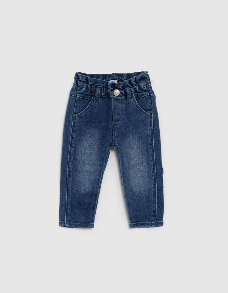 Blaue Jeans mit Halstuchg&uuml;rtel f&uuml;r Babym&auml;dchen-3
