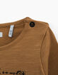 Oker T-shirt opdruk geborduurde letter K babymeisjes -5