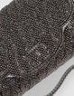 Sac à main argenté brodé perles fille-8
