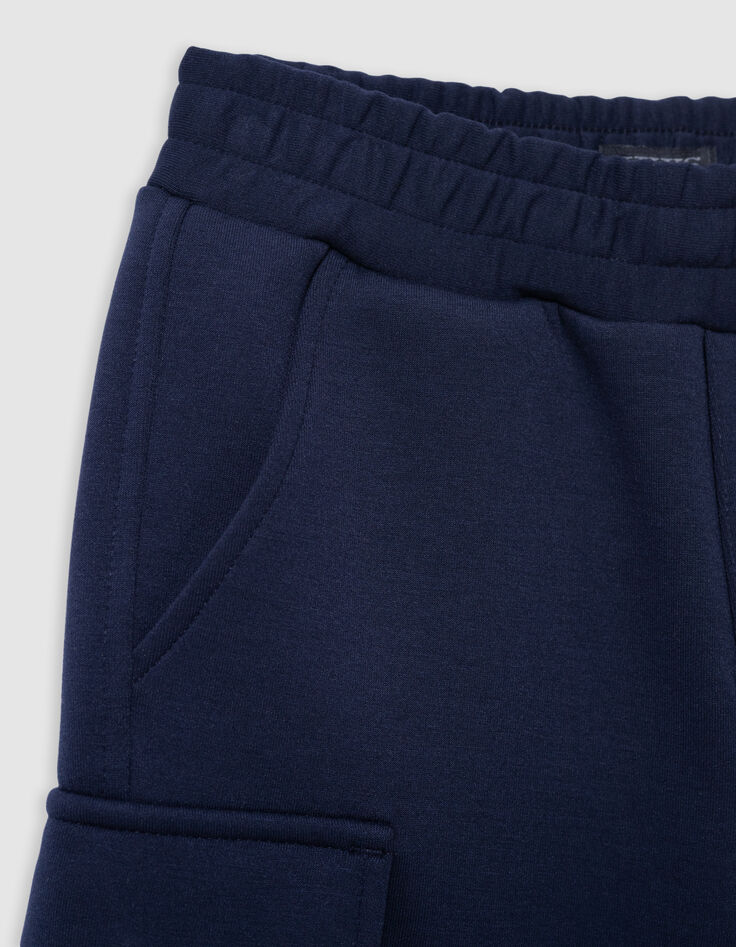 Marineblaue BATTLE-Jungenbermudas mit Palmenmotiv-5