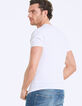 Tee-shirt blanc visuel L.A chiffré Dry Fast Homme-5