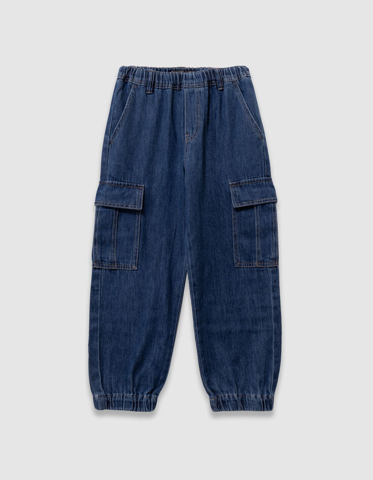 Jean jogger loose bleu esprit battle garçon-4 Jean jogger loose bleu esprit battle garçon-4