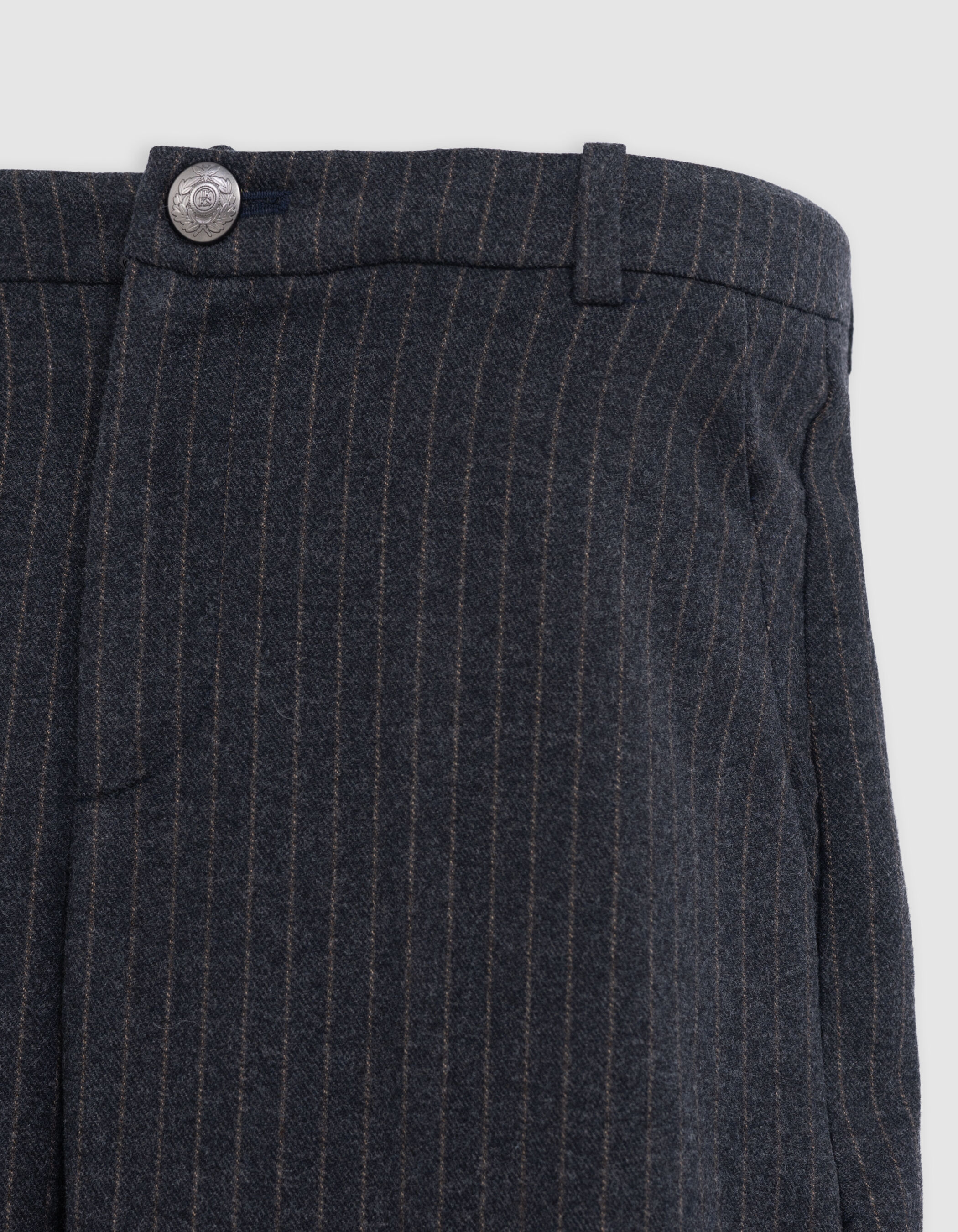Small Y2K Grey & White Striped Flared Pants – Flying Apple Vintage