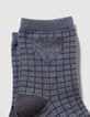 Boys’ khaki and grey blue socks-3