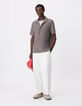 Chemise easy grise maille manches courtes Homme-1
