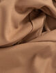 Mujer pantalón recto camel metalizado-8