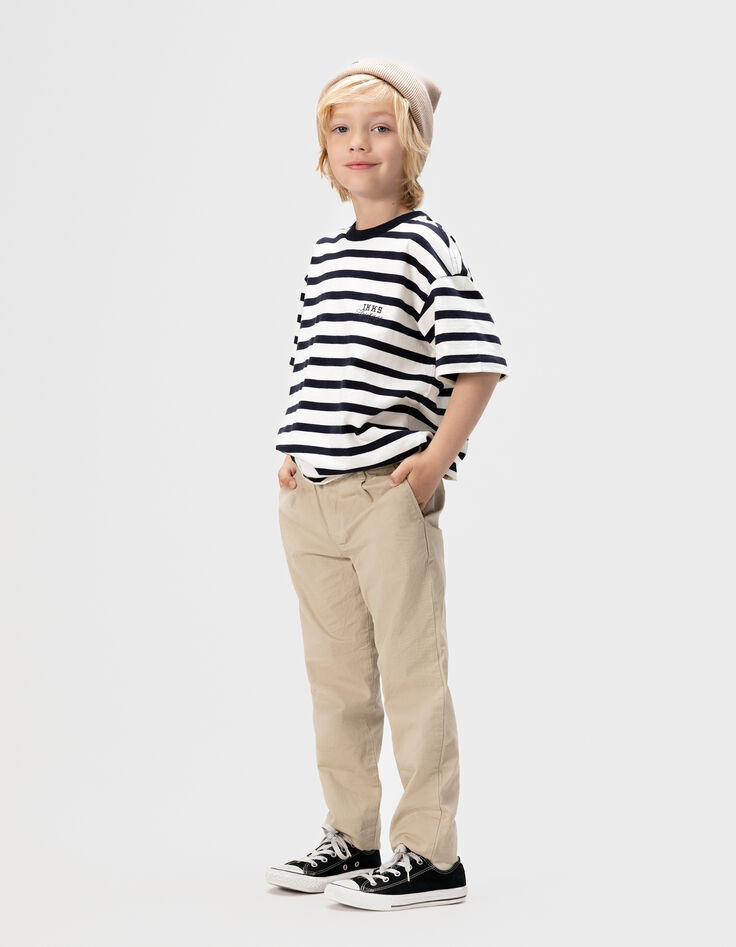 Pantalon CHINO beige garçon-2