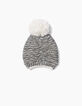 Bonnet tricot bébé fille -3