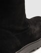 Bottes noires cuir velours détail boucle Femme-7