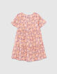Lichtpaarse jurk print psychedelische bloemen meisjes-3