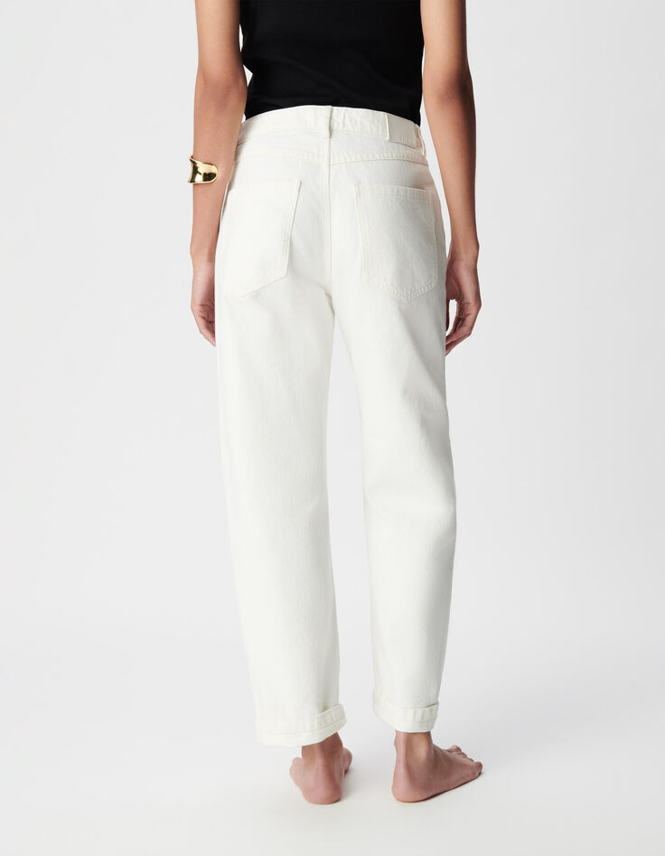 Jean droit blanc 7/8e Anders Femme-5