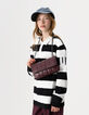 Sac à main bordeaux bordure microbilles fille-1