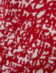 Rode gebreide trui jacquard tagmotief Dames-6