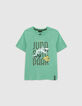 T-shirt vert phosphorescent JURASSIC PARK gar&ccedil;on-4