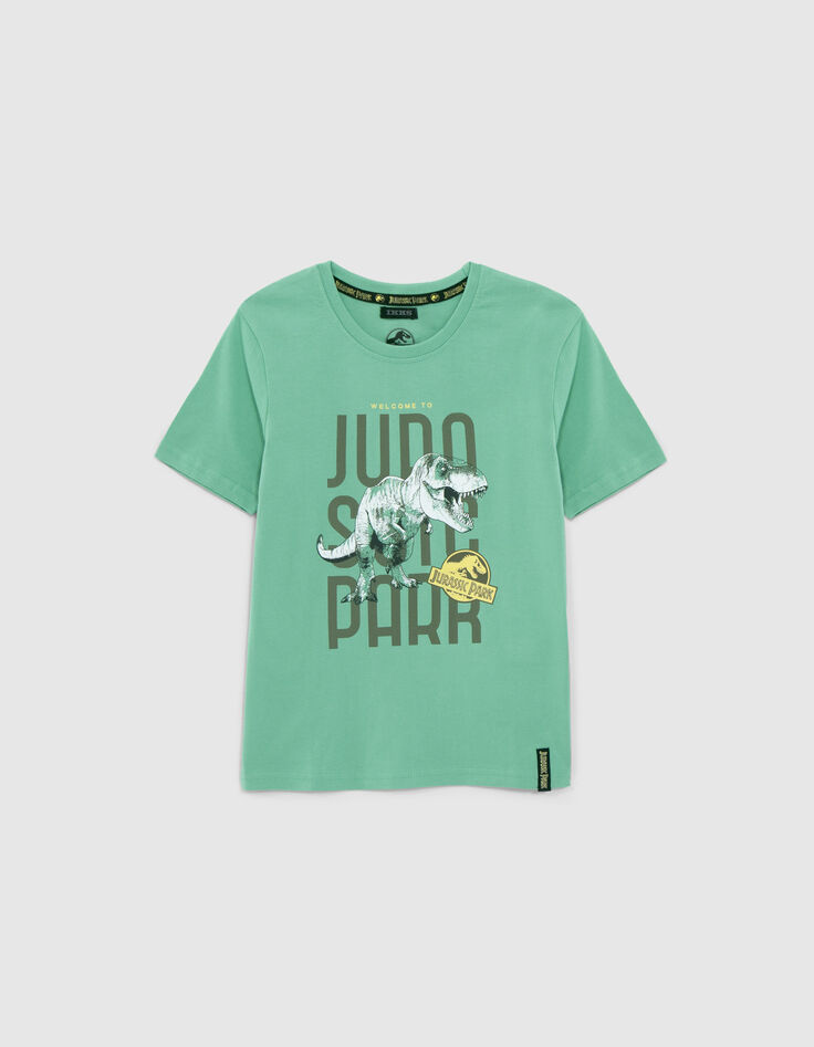 T-shirt vert phosphorescent JURASSIC PARK gar&ccedil;on-4