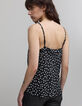 Zwart hemdje dunne bandjes LENZING™ ECOVERO™ Dames stippen-4