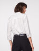 Metallic-Streifenbluse aus Viskose und Tencel&reg;-3