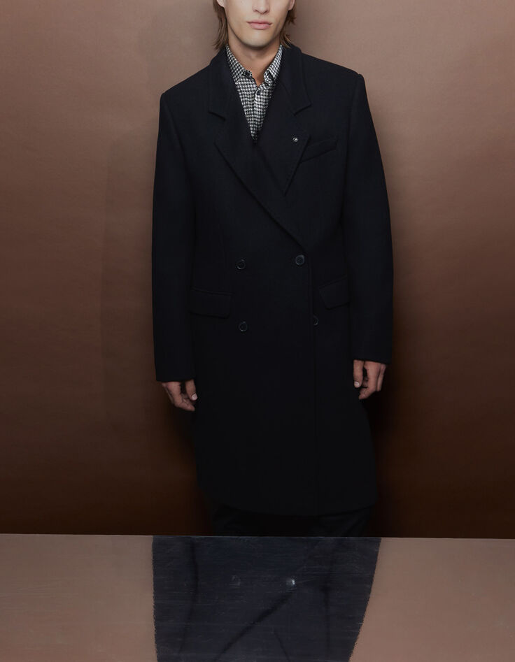 Men’s black Pure Edition double-breasted coat-9