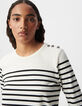 Camiseta marinera blanco roto de manga larga-4