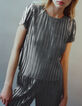 Women’s silver pleated loose top-9 Women’s silver pleated loose top-9