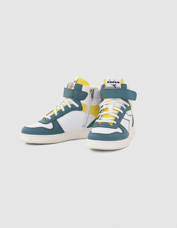 Green, white and yellow IKKS X DIADORA trainers-4