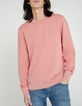 Sweat corail en molleton blanchi Homme-6