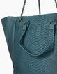 Women’s THE 1440 PRUSSIAN PYTHON Prussian reptile-look leather tote bag-4