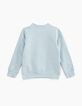 Boys’ ice blue sweatshirt with reflective 3D print-3