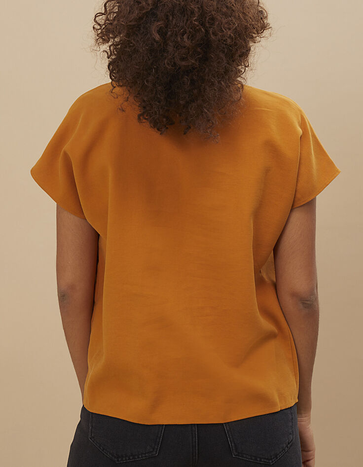 Camisa golden yellow con botones I.Code -3