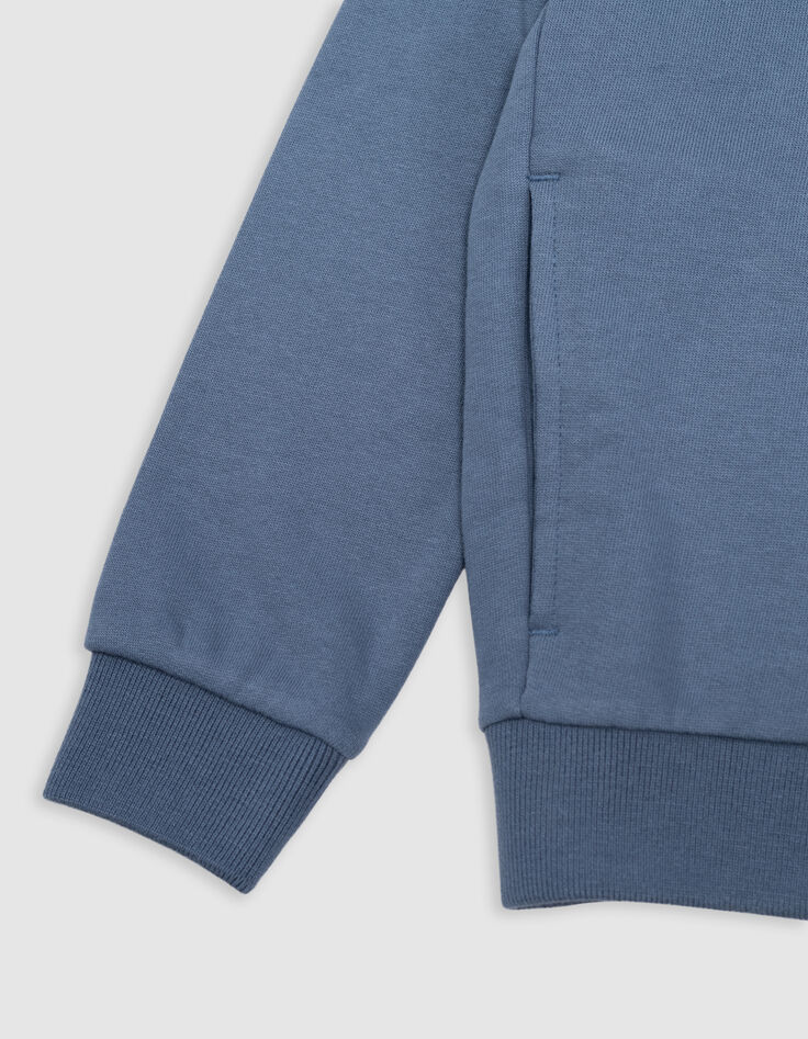 Boy's blue embossed and embroidered VICE-VERSA cardigan-4 Boy's blue embossed and embroidered VICE-VERSA cardigan-4