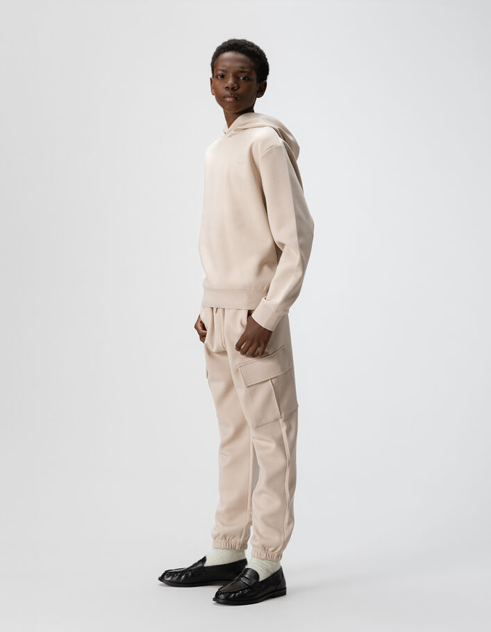 Boys' beige cargo joggers IKKS