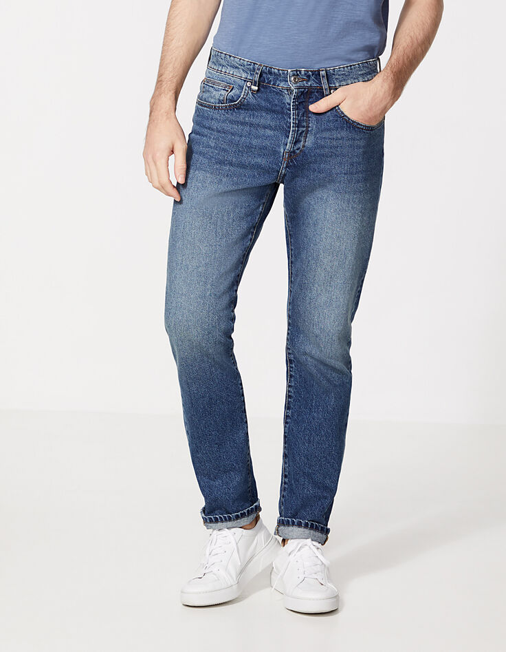 Indigoblaue STRAIGHT-Herrenjeans Paris IKKS BETTER-2