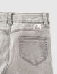 White Grey Slim-M&auml;dchenjeans mit Kettchen seitlich  -6