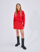Women’s tangerine A-line short skirt-6