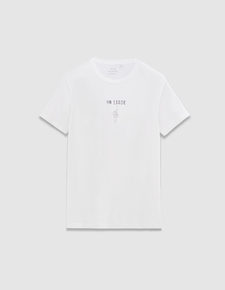 Camiseta manga corta blanca mano hombre-5