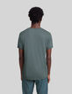 Camiseta verde azulado mix algod&oacute;n modal hombre-3