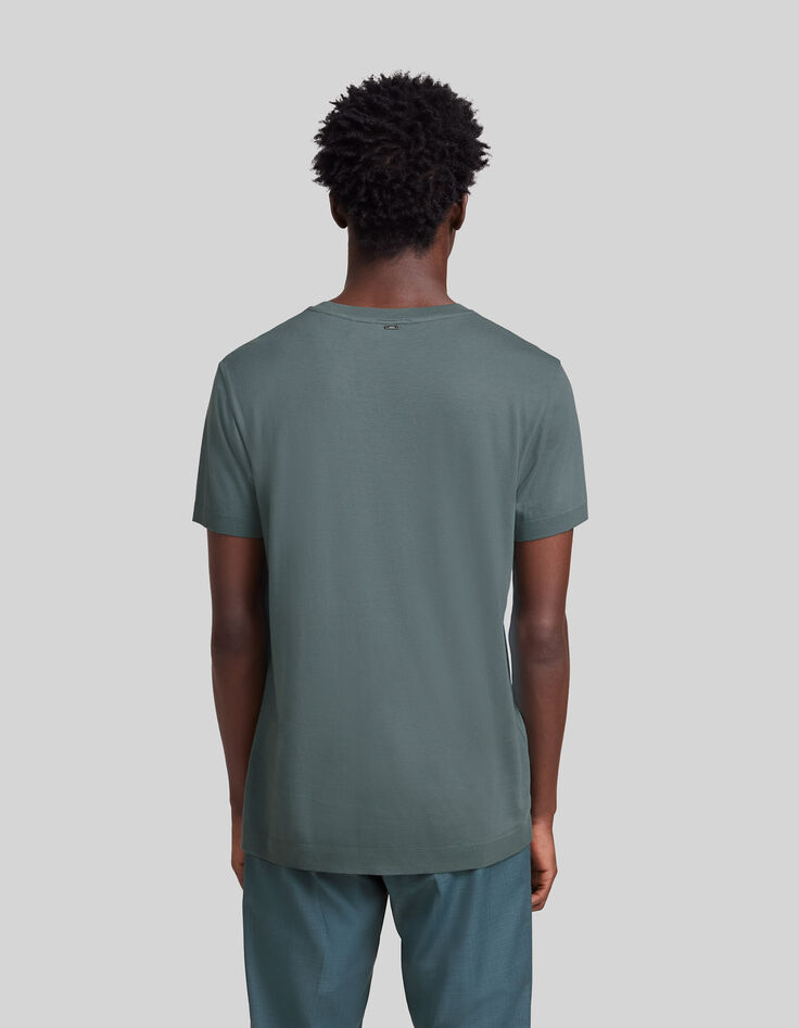 Camiseta verde azulado mix algod&oacute;n modal hombre-3