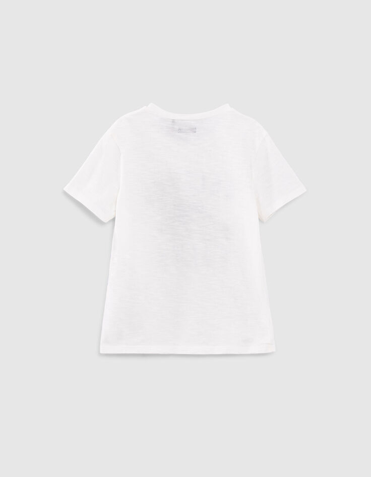Boys’ off-white trainer image organic cotton T-shirt-4