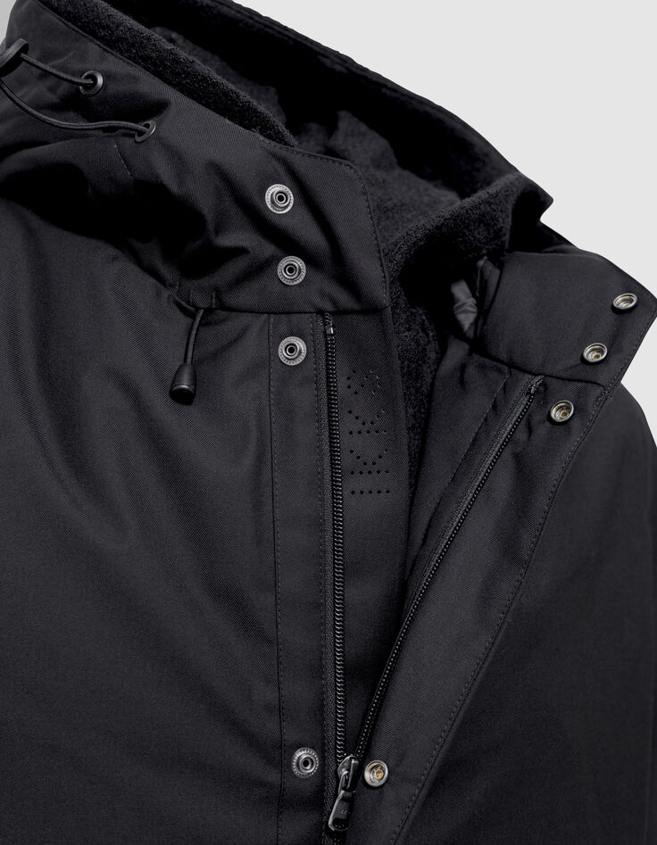 Parka noire parementure amovible Homme-8