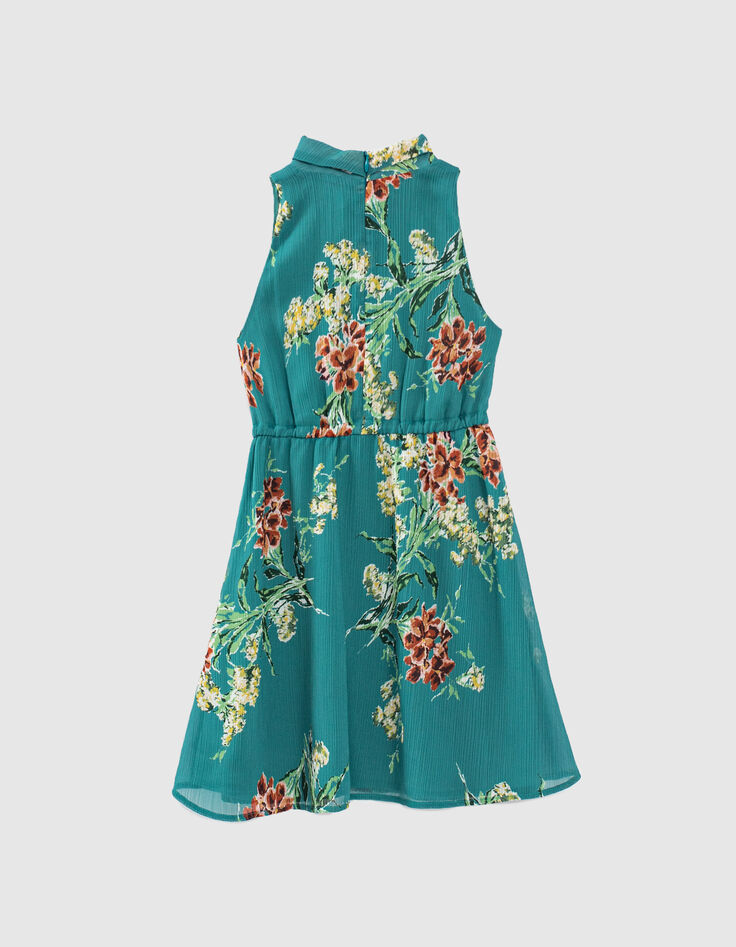 Girls’ eucalyptus flower print mini me dress-3