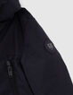 Navy parka met doorstikte voering jongens-5