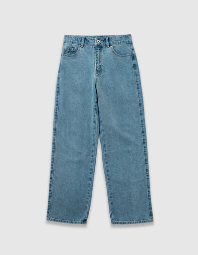 Straight blue jeans for girl - IKKS