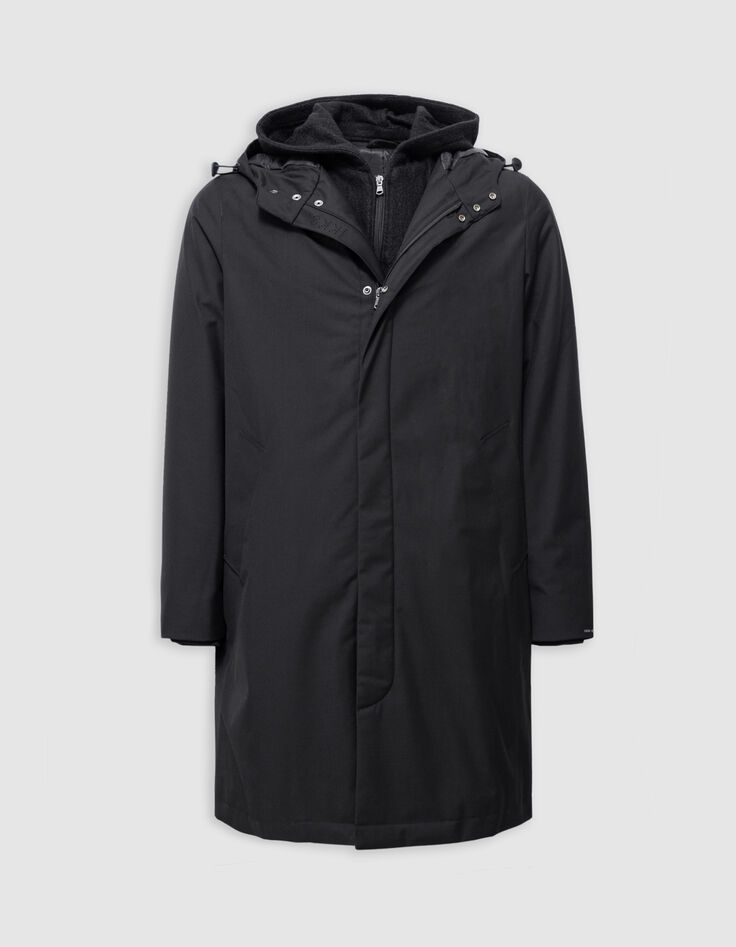 Parka noire parementure amovible Homme-7