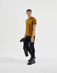 Camiseta L'Essentiel cobriza cuello pico Hombre-7