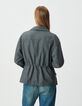 Women’s grey flannel overshirt jacket-3