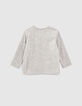 Baby boys’ grey boots image organic cotton T-shirt-3